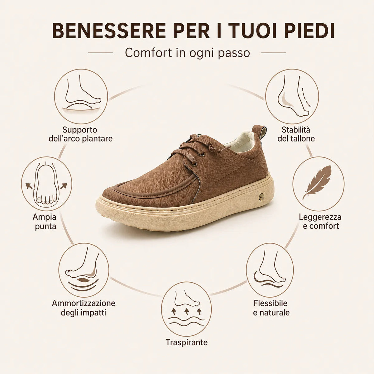 Scarpe ortopediche in stile“casual-chic”
