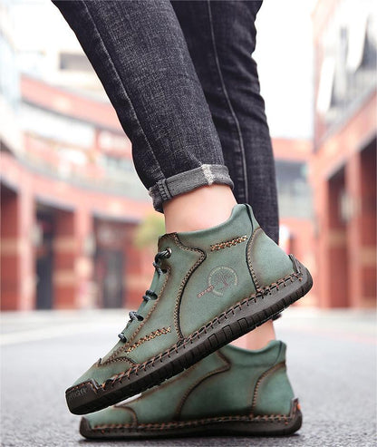 🔥 Sconto del 50% | Scarpe in pregiata pelle di vitello: supporto plantare, impermeabili e antiscivolo. Cammina in tutta comodità!