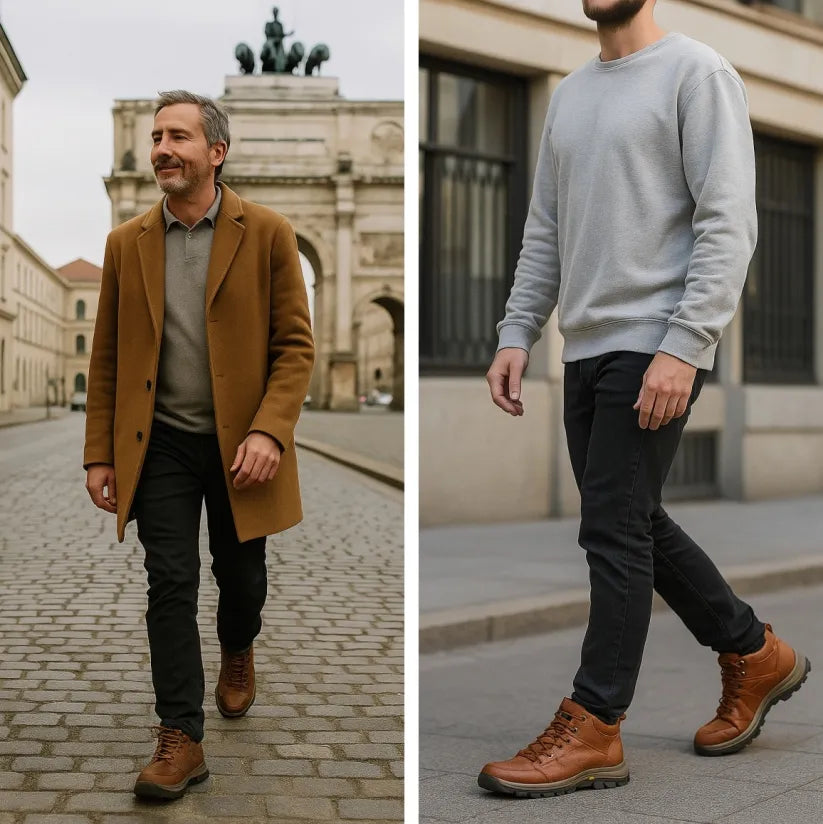 ⏰ Ultimo giorno! Sconto del 50%! 👞 Scarpe in vera pelle italiana 🐂 Cucite a mano, morbide e comode ✅ Supporto per l'arco plantare; riduce la pressione sui piedi e garantisce comfort per tutto il giorno.