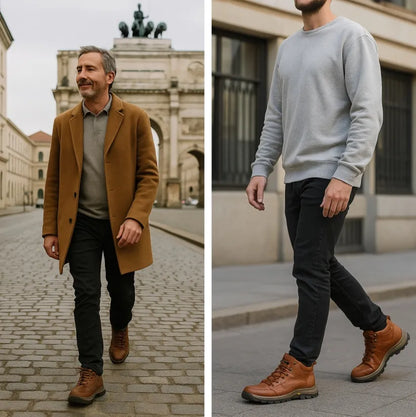⏰ Ultimo giorno! Sconto del 50%! 👞 Scarpe in vera pelle italiana 🐂 Cucite a mano, morbide e comode ✅ Supporto per l'arco plantare; riduce la pressione sui piedi e garantisce comfort per tutto il giorno.