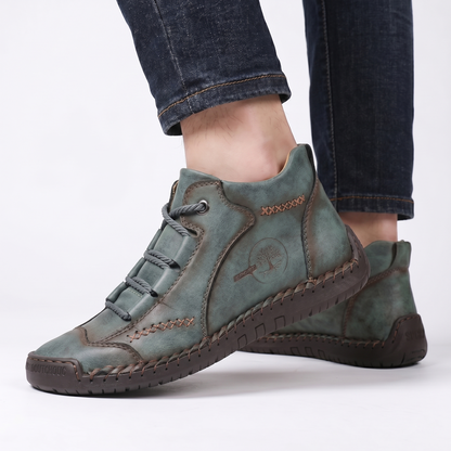 🔥 Sconto del 50% | Scarpe in pregiata pelle di vitello: supporto plantare, impermeabili e antiscivolo. Cammina in tutta comodità!