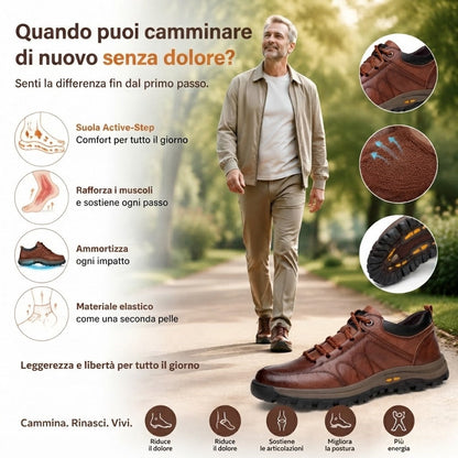 ⏰ Ultimo giorno! Sconto del 50%! 👞 Scarpe in vera pelle italiana 🐂 Cucite a mano, morbide e comode ✅ Supporto per l'arco plantare; riduce la pressione sui piedi e garantisce comfort per tutto il giorno.