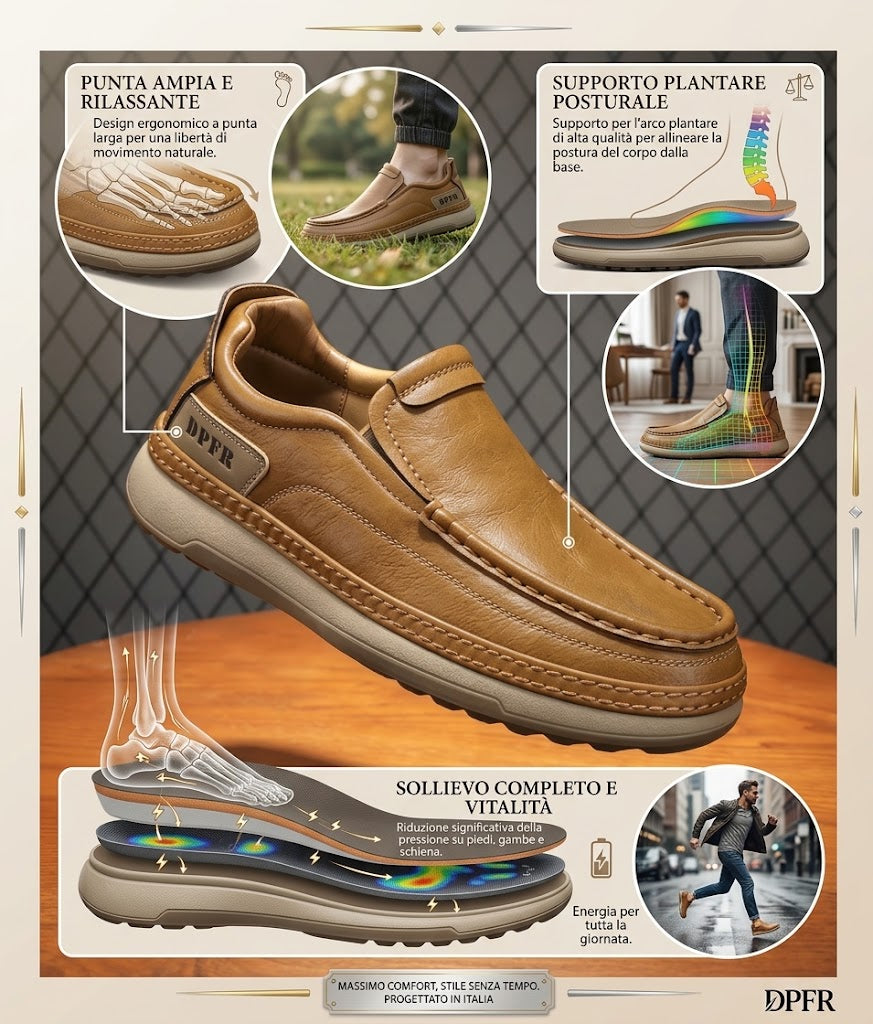 🔥 Offerta del giorno: Sconto del 30% 🎁 Scarpe casual ortopediche in pelle – Suole ammortizzanti ✅ Traspiranti e antiscivolo — Dì addio al dolore ai piedi
