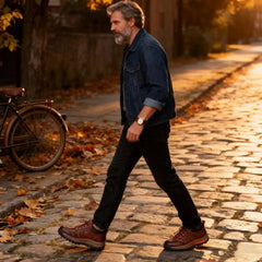 ⏰ Ultimo giorno! Sconto del 50%! 👞 Scarpe in vera pelle italiana 🐂 Cucite a mano, morbide e comode ✅ Supporto per l'arco plantare; riduce la pressione sui piedi e garantisce comfort per tutto il giorno.