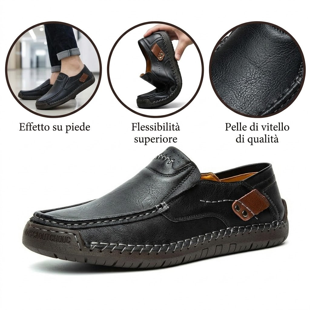 (🔥 Sconto del 30% solo per oggi — Non fartelo sfuggire!) Canrann® — Scarpe ortopediche da uomo in vera pelle ✅ Dì addio al dolore ai piedi e goditi il comfort per tutto il giorno!