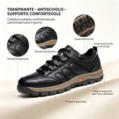 ⏰ Ultimo giorno! Sconto del 50%! 👞 Scarpe in vera pelle italiana 🐂 Cucite a mano, morbide e comode ✅ Supporto per l'arco plantare; riduce la pressione sui piedi e garantisce comfort per tutto il giorno.