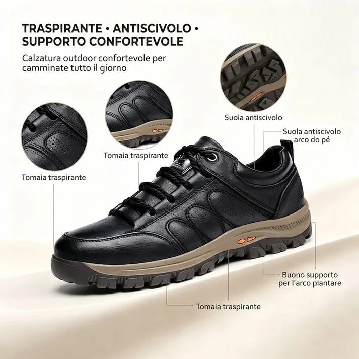⏰ Ultimo giorno! Sconto del 50%! 👞 Scarpe in vera pelle italiana 🐂 Cucite a mano, morbide e comode ✅ Supporto per l'arco plantare; riduce la pressione sui piedi e garantisce comfort per tutto il giorno.