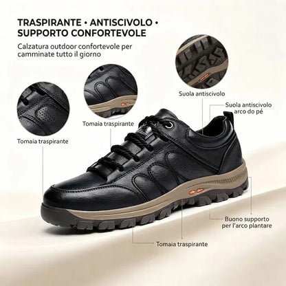 ⏰ Ultimo giorno! Sconto del 50%! 👞 Scarpe in vera pelle italiana 🐂 Cucite a mano, morbide e comode ✅ Supporto per l'arco plantare; riduce la pressione sui piedi e garantisce comfort per tutto il giorno.