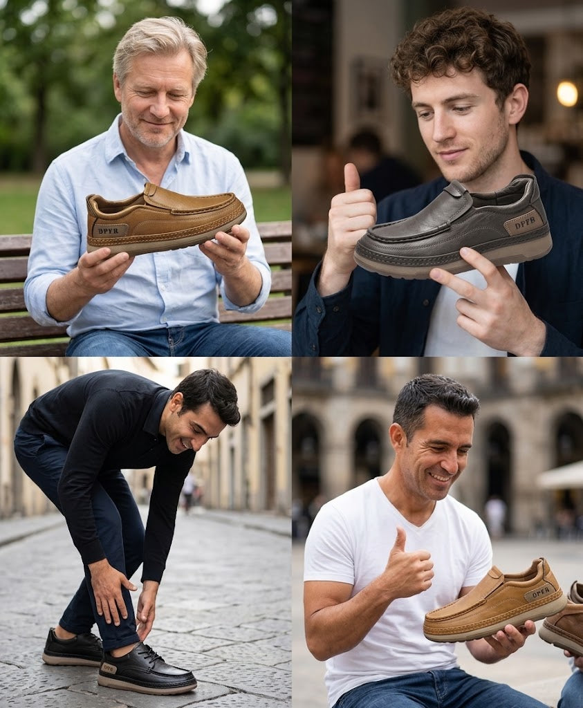 🔥 Offerta del giorno: Sconto del 30% 🎁 Scarpe casual ortopediche in pelle – Suole ammortizzanti ✅ Traspiranti e antiscivolo — Dì addio al dolore ai piedi