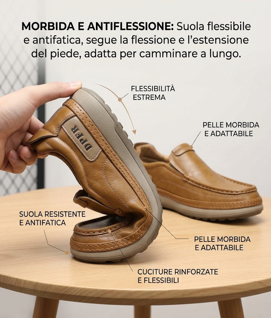 🔥 Offerta del giorno: Sconto del 30% 🎁 Scarpe casual ortopediche in pelle – Suole ammortizzanti ✅ Traspiranti e antiscivolo — Dì addio al dolore ai piedi