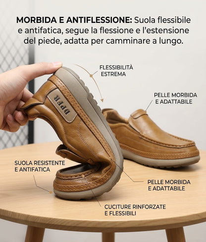 🔥 Offerta del giorno: Sconto del 30% 🎁 Scarpe casual ortopediche in pelle – Suole ammortizzanti ✅ Traspiranti e antiscivolo — Dì addio al dolore ai piedi
