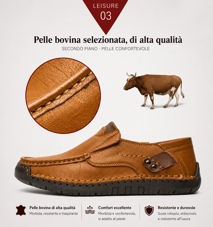 (🔥 Sconto del 30% solo per oggi — Non fartelo sfuggire!) Canrann® — Scarpe ortopediche da uomo in vera pelle ✅ Dì addio al dolore ai piedi e goditi il comfort per tutto il giorno!