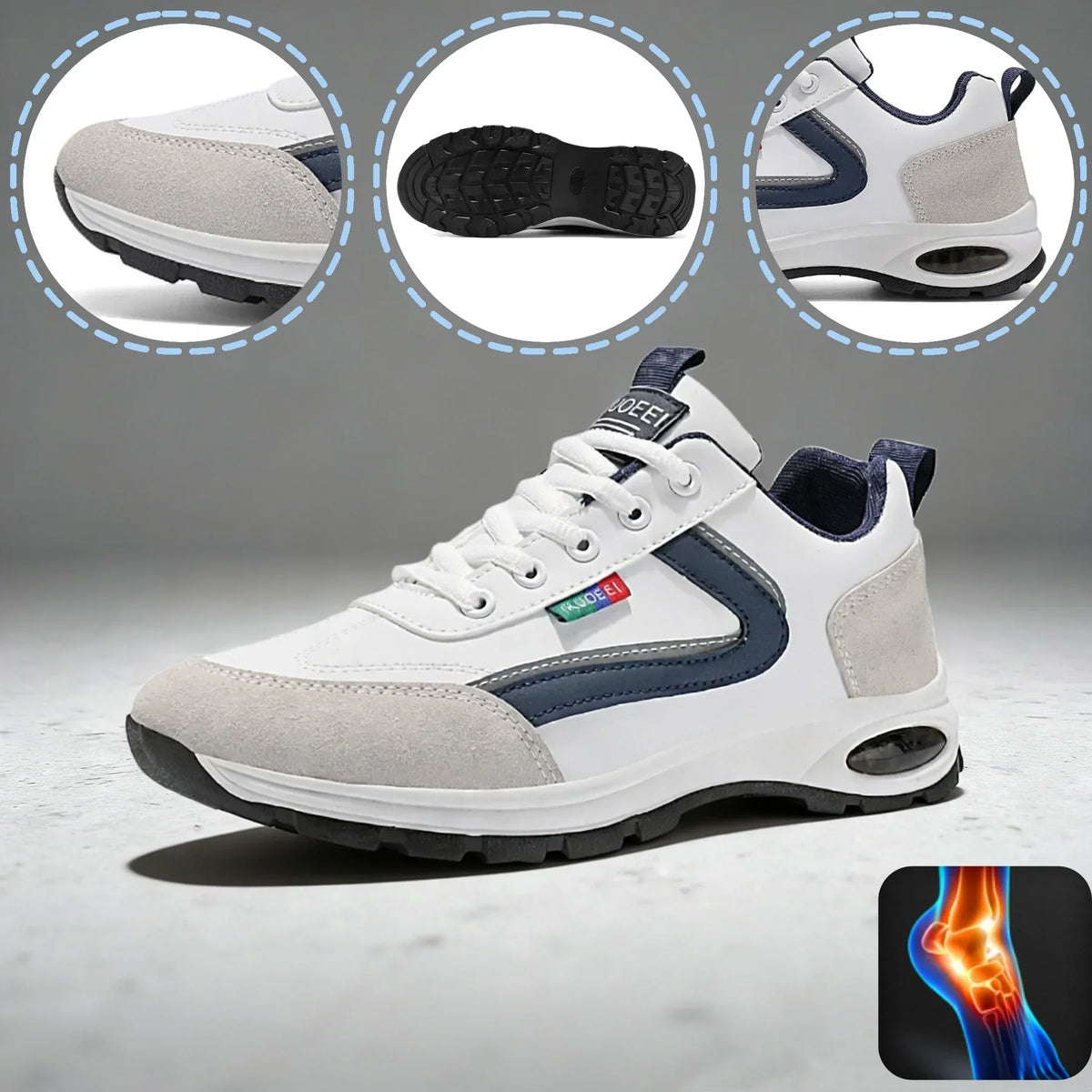 🔥Scarpe ortopediche da uomo realizzate in pell🐂di vitello australiana, fatte a mano, cucite✅a mano, camminate confortevoli, antidolorifici✅, impermeabili✅ e antiscivolo