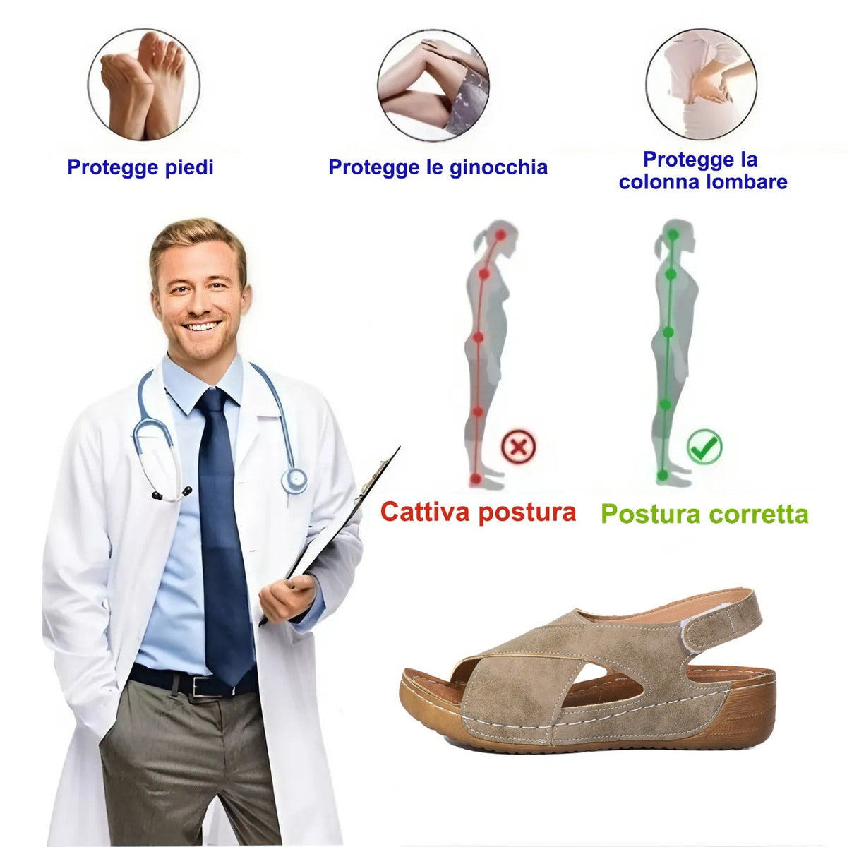 🎉Sconto del 30% oggi - non perdete l'occasione! ⏰ Scarpe ortopediche dal design ergonomico - supporto dell'arco plantare 👞 Alleviano facilmente il dolore ai piedi