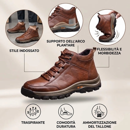 ⏰ Ultimo giorno! Sconto del 50%! 👞 Scarpe in vera pelle italiana 🐂 Cucite a mano, morbide e comode ✅ Supporto per l'arco plantare; riduce la pressione sui piedi e garantisce comfort per tutto il giorno.