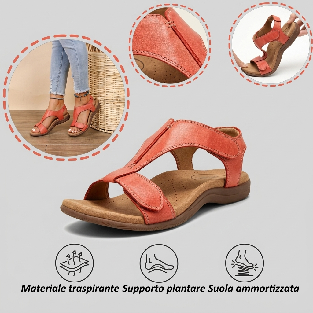 🎁 Saldi a metà prezzo | Sandali ortopedici e ammortizzanti, comodi e traspiranti, adatti per camminare tutta l'estate.