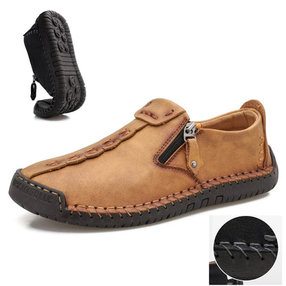 🐂 Scarpe da uomo in pelle di vitello, prodotte in Australia 👞 Cucite a mano, facili da indossare e da togliere ✅ Sostegno dell'arco plantare, sollievo dal dolore – camminata confortevole