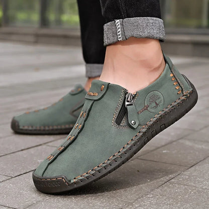 🐂 Scarpe da uomo in pelle di vitello, prodotte in Australia 👞 Cucite a mano, facili da indossare e da togliere ✅ Sostegno dell'arco plantare, sollievo dal dolore – camminata confortevole