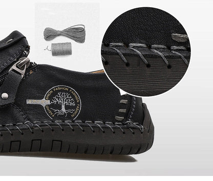 🐂 Scarpe da uomo in pelle di vitello, prodotte in Australia 👞 Cucite a mano, facili da indossare e da togliere ✅ Sostegno dell'arco plantare, sollievo dal dolore – camminata confortevole