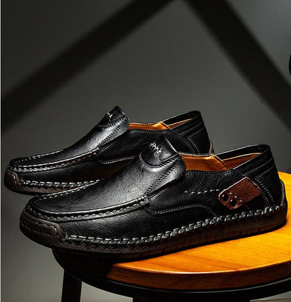 (🔥 Sconto del 30% solo per oggi — Non fartelo sfuggire!) Canrann® — Scarpe ortopediche da uomo in vera pelle ✅ Dì addio al dolore ai piedi e goditi il comfort per tutto il giorno!