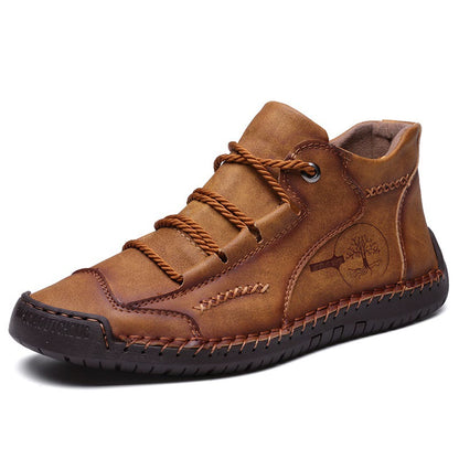 🔥 Sconto del 50% | Scarpe in pregiata pelle di vitello: supporto plantare, impermeabili e antiscivolo. Cammina in tutta comodità!