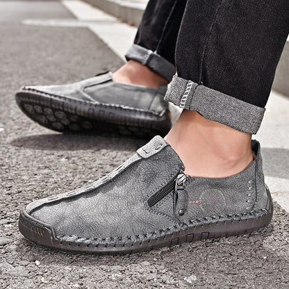 🐂 Scarpe da uomo in pelle di vitello, prodotte in Australia 👞 Cucite a mano, facili da indossare e da togliere ✅ Sostegno dell'arco plantare, sollievo dal dolore – camminata confortevole