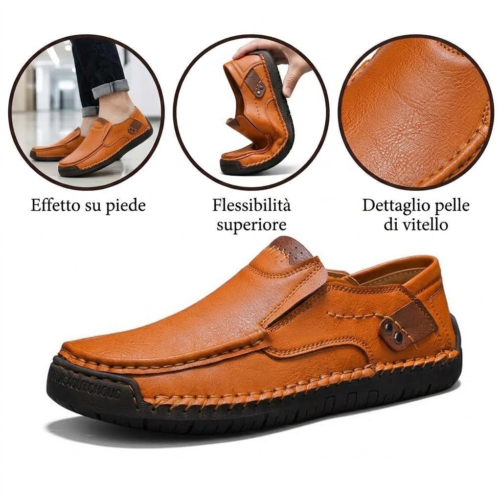 (🔥 Sconto del 30% solo per oggi — Non fartelo sfuggire!) Canrann® — Scarpe ortopediche da uomo in vera pelle ✅ Dì addio al dolore ai piedi e goditi il comfort per tutto il giorno!