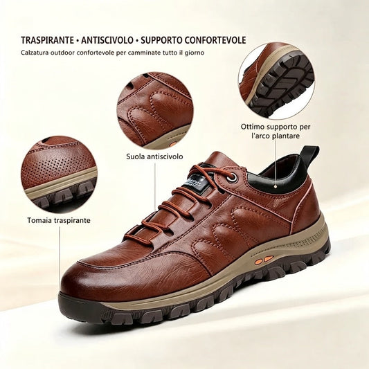 ⏰ Ultimo giorno! Sconto del 50%! 👞 Scarpe in vera pelle italiana 🐂 Cucite a mano, morbide e comode ✅ Supporto per l'arco plantare; riduce la pressione sui piedi e garantisce comfort per tutto il giorno.