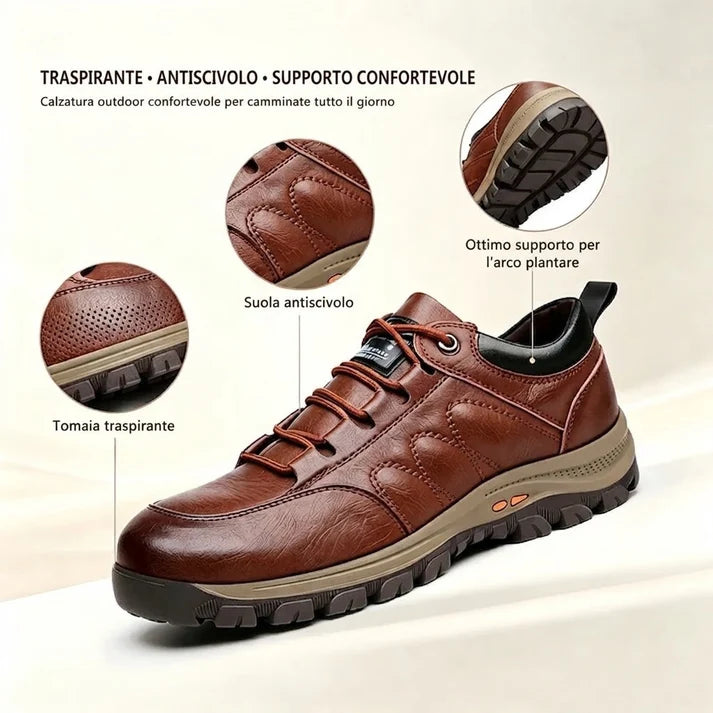⏰ Ultimo giorno! Sconto del 50%! 👞 Scarpe in vera pelle italiana 🐂 Cucite a mano, morbide e comode ✅ Supporto per l'arco plantare; riduce la pressione sui piedi e garantisce comfort per tutto il giorno.