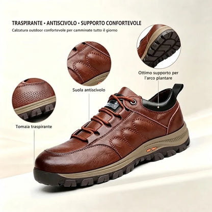 ⏰ Ultimo giorno! Sconto del 50%! 👞 Scarpe in vera pelle italiana 🐂 Cucite a mano, morbide e comode ✅ Supporto per l'arco plantare; riduce la pressione sui piedi e garantisce comfort per tutto il giorno.
