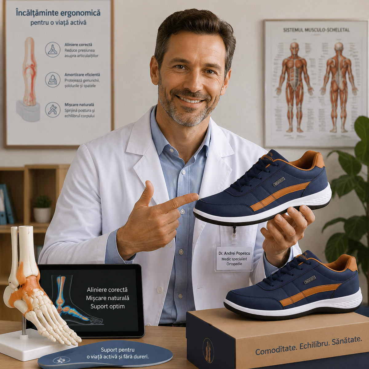 🔷Sconto del 50% – Solo per oggi! ⬛⏰ Scarpe ortopediche di un rinomato marchio australiano: morbide, comode e con un eccellente supporto 🦶 Alleviano il dolore ai piedi – Adatte a uomini e donne.
