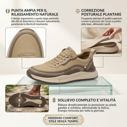 🔥 Offerta del giorno: Sconto del 30% 🎁 Scarpe casual ortopediche in pelle – Suole ammortizzanti ✅ Traspiranti e antiscivolo — Dì addio al dolore ai piedi
