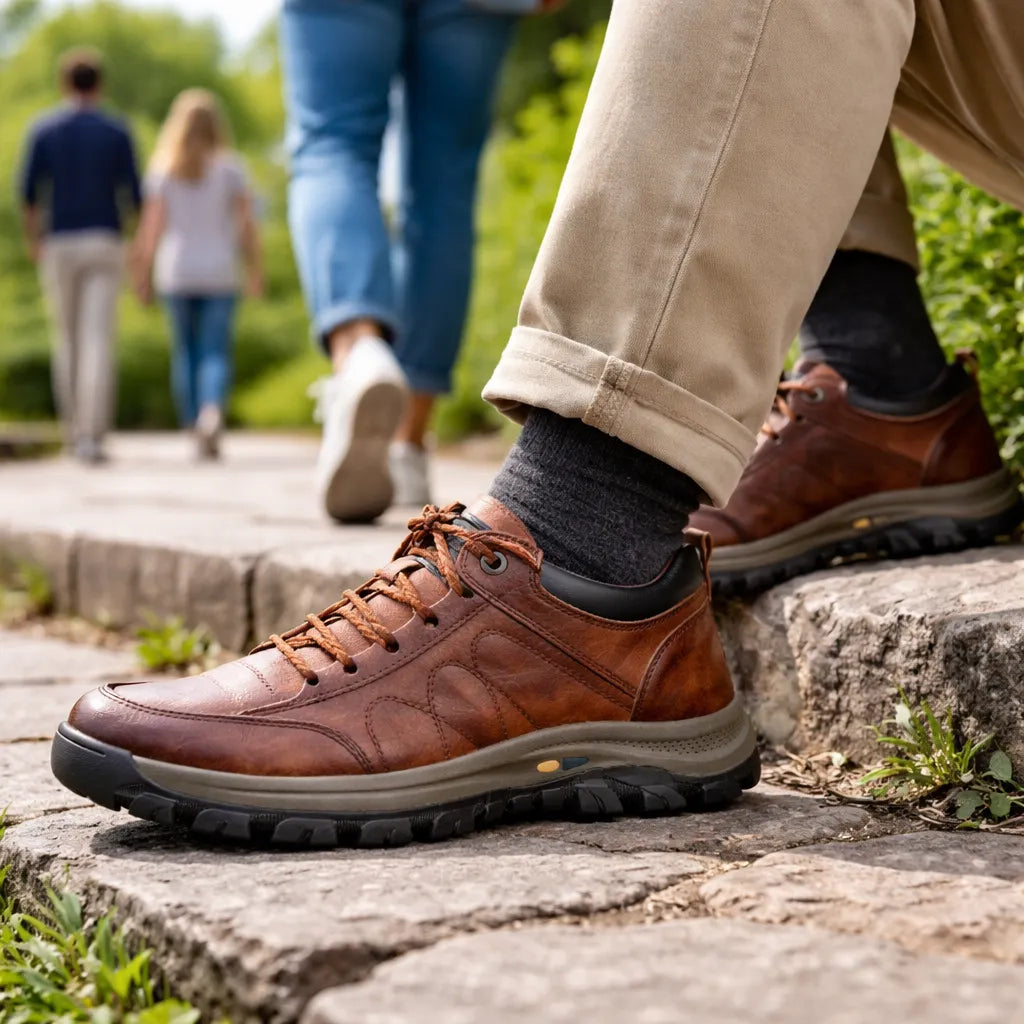 ⏰ Ultimo giorno! Sconto del 50%! 👞 Scarpe in vera pelle italiana 🐂 Cucite a mano, morbide e comode ✅ Supporto per l'arco plantare; riduce la pressione sui piedi e garantisce comfort per tutto il giorno.