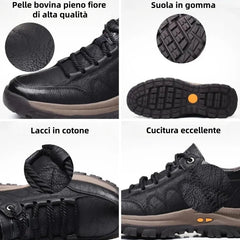 ⏰ Ultimo giorno! Sconto del 50%! 👞 Scarpe in vera pelle italiana 🐂 Cucite a mano, morbide e comode ✅ Supporto per l'arco plantare; riduce la pressione sui piedi e garantisce comfort per tutto il giorno.