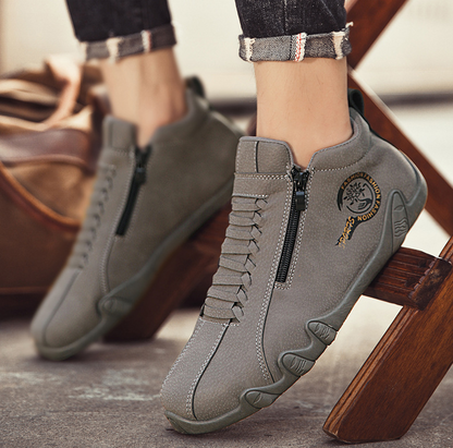 Scarpe ortopediche da uomo Canrann® | Realizzate in vera pelle bovina australiana | Cucite a mano, impermeabili e antiscivolo ✅ Supporto dell'arco plantare - camminata confortevole
