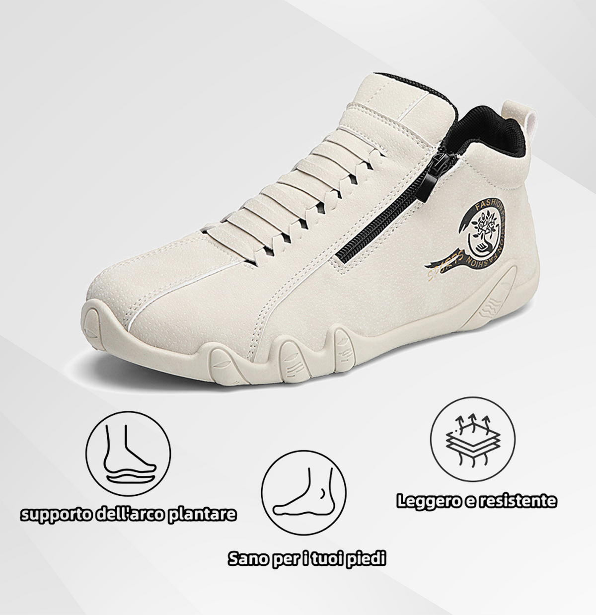 Scarpe ortopediche da uomo Canrann® | Realizzate in vera pelle bovina australiana | Cucite a mano, impermeabili e antiscivolo ✅ Supporto dell'arco plantare - camminata confortevole
