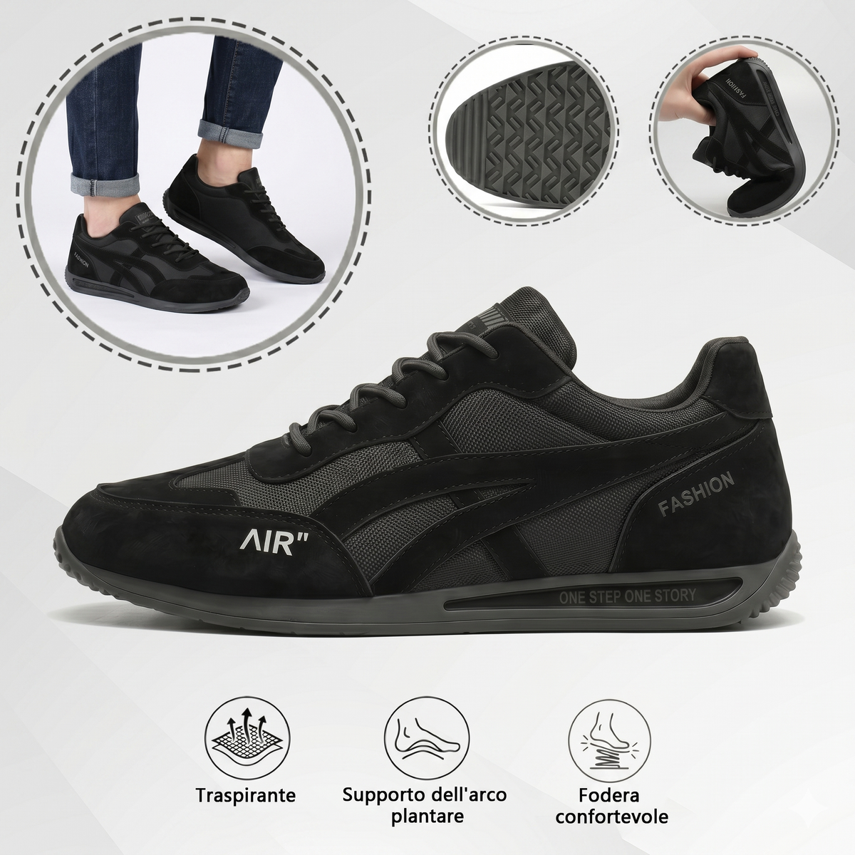 🔥 Offerta speciale di oggi con il 50% di sconto🎁Scarpe ortopediche da camminata da uomo ✅ Traspiranti e antiscivolo - Dì addio al dolore ai piedi e goditi un comfort che dura tutto il giorno！